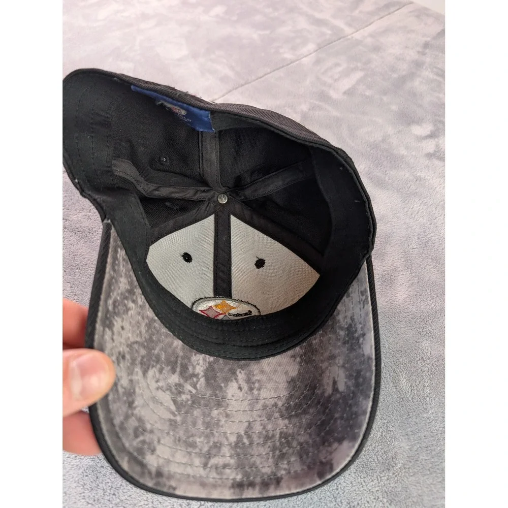 Pittsburgh Steelers Reebok NFL Equipment Onfield Fitted Hat Black Cap 0610-TS42B - Picture 5 of 7